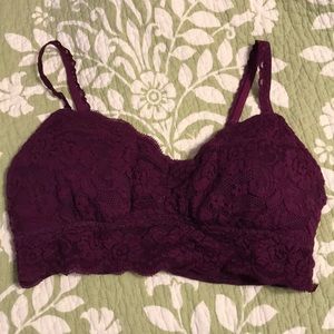 Maroon bralette